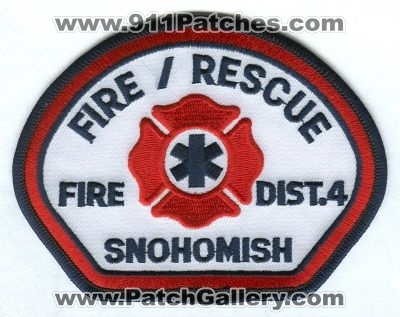 Snohomish County Fire District 4 (Washington)
Scan By: PatchGallery.com
Keywords: co. dist. number no. #4 department dept. rescue