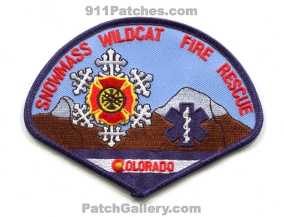 Snowmass Wildcat Fire Rescue Department Patch (Colorado)
[b]Scan From: Our Collection[/b]
Keywords: dept.