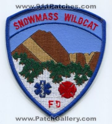 Snowmass Wildcat Fire Department Patch (Colorado)
[b]Scan From: Our Collection[/b]
Keywords: dept. fd