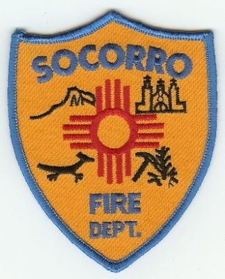 Socorro Fire Dept
Thanks to PaulsFirePatches.com for this scan.
Keywords: new mexico department