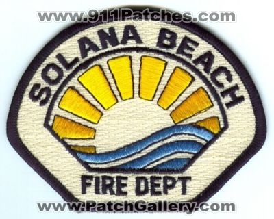 Solana Beach Fire Department Patch (California)
[b]Scan From: Our Collection[/b]
Keywords: dept