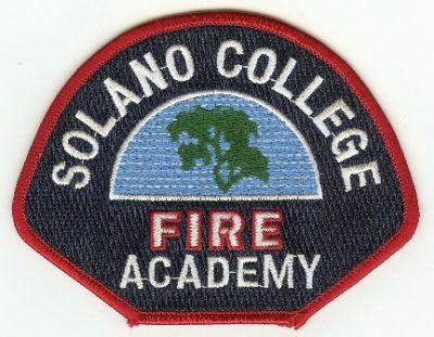 Solano College Fire Academy
Thanks to PaulsFirePatches.com for this scan.
Keywords: california