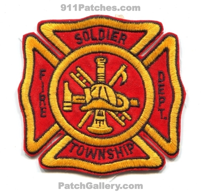 Soldier Township Fire Department Patch (Kansas)
Scan By: PatchGallery.com
Keywords: twp. dept.