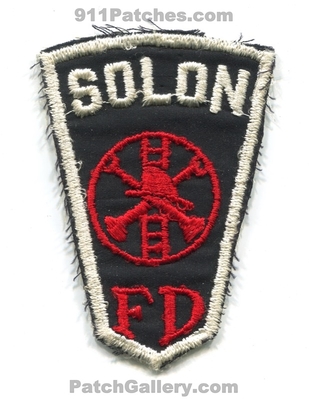 Solon Fire Department Patch (Ohio)
Scan By: PatchGallery.com
Keywords: dept. fd