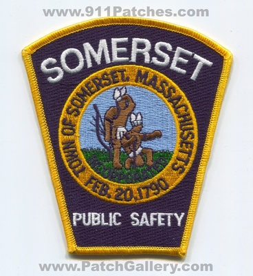 Somerset Public Safety Department DPS Fire EMS Police Patch (Massachusetts)
Scan By: PatchGallery.com
Keywords: dept. of town of incorporated feb 20 1790