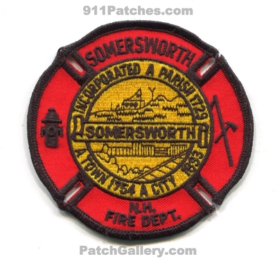 Somersworth Fire Department Patch (New Hampshire)
Scan By: PatchGallery.com
Keywords: dept. incorporated a parish 1729 a town 1754 city 1893