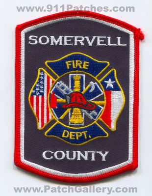 Somervell County Fire Department Patch (Texas)
Scan By: PatchGallery.com
Keywords: co. dept.