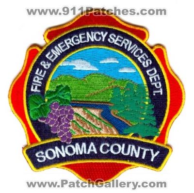 Sonoma County Fire and Emergency Services Department (California)
Scan By: PatchGallery.com
Keywords: dept. &
