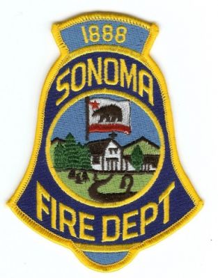 Sonoma Fire Dept
Thanks to PaulsFirePatches.com for this scan.
Keywords: california department