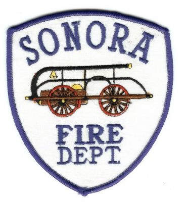 Sonora Fire Dept
Thanks to PaulsFirePatches.com for this scan.
Keywords: california department