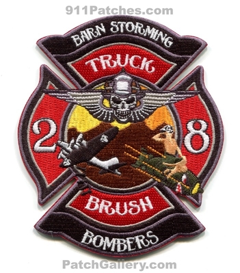 South Adams County Fire Department Station 28 Patch (Colorado)
[b]Scan From: Our Collection[/b]
[b]Patch Made By: 911Patches.com[/b]
Keywords: co. dept. sacfd s.a.c.f.d. truck brush company co. barn storming bombers skull