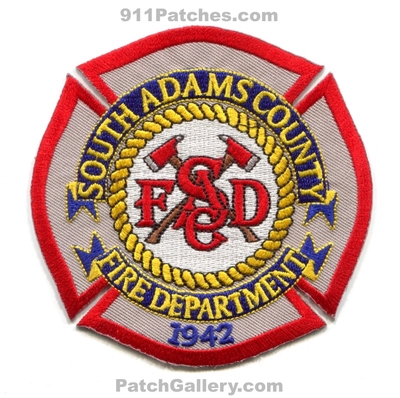 South Adams County Fire Department Patch (Colorado)
[b]Scan From: Our Collection[/b]
Keywords: co. dept. sacfd 1942