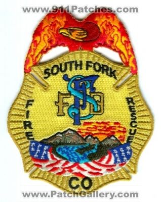 South Fork Fire Rescue Department Patch (Colorado)
[b]Scan From: Our Collection[/b]
Keywords: dept.