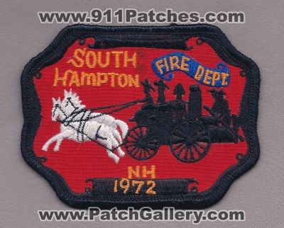 South Hampton Fire Department (New Hampshire)
Thanks to PaulsFirePatches.com for this scan.
Keywords: dept.