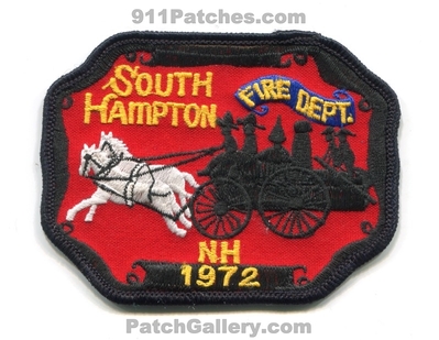 South Hampton Fire Department Patch (New Hampshire)
Scan By: PatchGallery.com
Keywords: dept. nh 1972