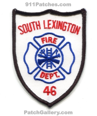 South Lexington Fire Department 46 Patch (North Carolina)
Scan By: PatchGallery.com
Keywords: dept.