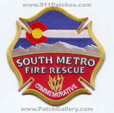 South Metro Fire Rescue Department Commemorative Patch (Colorado)
[b]Scan From: Our Collection[/b]
Keywords: smfr s.m.f.r. dept.