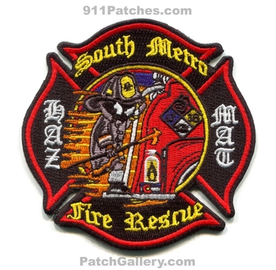 South Metro Fire Rescue Department HazMat 17 38 Patch (Colorado)
[b]Scan From: Our Collection[/b]
[b]Patch Made By: 911Patches.com[/b]
Keywords: Dept. SMFR S.M.F.R. Haz-Mat Hazardous Materials Decon 3 Company Co. Station