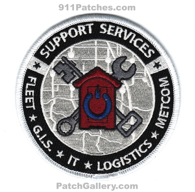 South Metro Fire Rescue Department Support Services Patch (Colorado)
[b]Scan From: Our Collection[/b]
Keywords: smfr dept. fleet gis g.i.s. it logistics metcom 911 communications dispatcher
