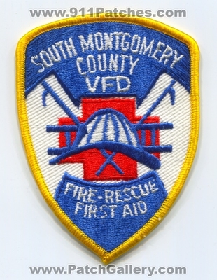 South Montgomery County Volunteer Fire Department Patch (Texas)
Scan By: PatchGallery.com
Keywords: co. vol. dept. vfd rescue first aid