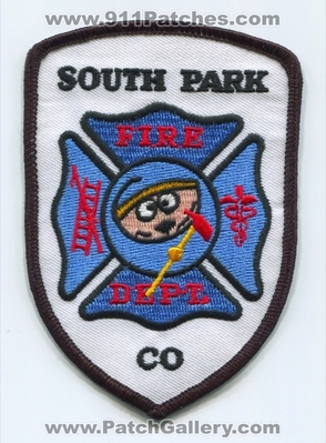 South Park Fire Department Patch (Colorado)
[b]Scan From: Our Collection[/b]
Keywords: dept.