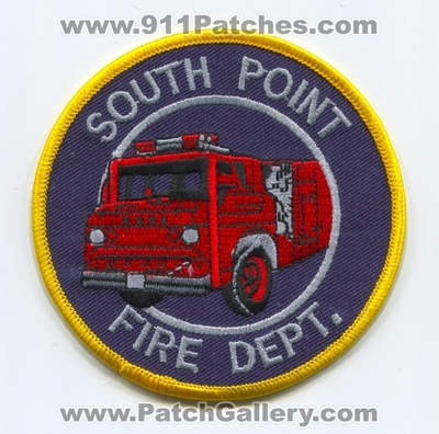 South Point Fire Department Patch (Ohio)
Scan By: PatchGallery.com
Confirmed
Keywords: dept.