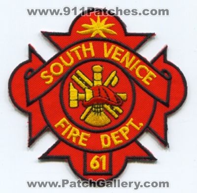 South Venice Fire Department 61 Patch (Florida)
Scan By: PatchGallery.com
Keywords: so. dept.