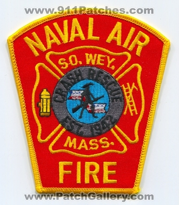 South Weymouth Naval Air Station NAS Crash Fire Rescue CFR Department USN Navy Military Patch (Massachusetts)
Scan By: PatchGallery.com
Keywords: so. wey. n.a.s. dept. c.f.r. mass. arff aircraft airport rescue firefighter firefighting