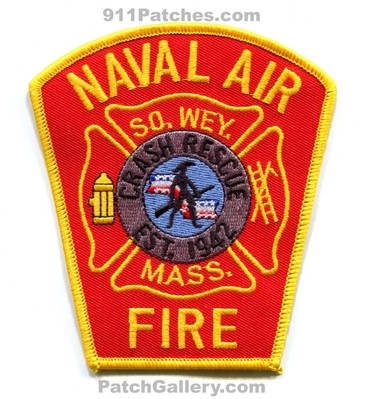 South Weymouth Naval Air Station NAS Crash Fire Rescue CFR Department USN Navy Military Patch (Massachusetts)
Scan By: PatchGallery.com
Keywords: so. wey. n.a.s. dept. c.f.r. mass. arff aircraft airport rescue firefighter firefighting est. 1942