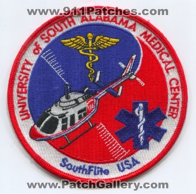 SouthFlite University of South Alabama Medical Center Patch (Alabama)
Scan By: PatchGallery.com
Keywords: ems air medical helicopter ambulance usa