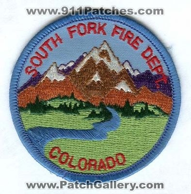 South Fork Fire Dept Patch (Colorado)
[b]Scan From: Our Collection[/b]
Keywords: colorado department