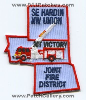 Southeast Hardin Northwest Union Joint Fire District (Ohio)
Scan By: PatchGallery.com
Keywords: se nw mt. mount victory department dept.