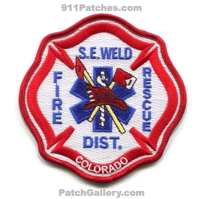 Southeast Weld Fire Rescue District Patch (Colorado)
[b]Scan From: Our Collection[/b]
Keywords: s.e. dist. department dept.