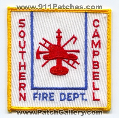 Southern Campbell Fire Department Patch (Kentucky)
Scan By: PatchGallery.com
Keywords: dept.
