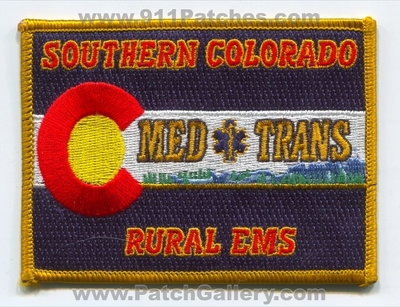 Southern Colorado Rural Emergency Medical Services EMS Med Trans Patch (Colorado)
[b]Scan From: Our Collection[/b]
Keywords: medtrans ambulance emt paramedic
