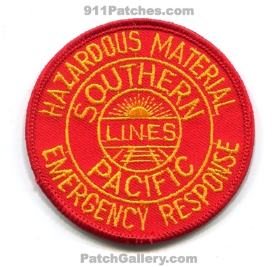 Southern Pacific Lines Hazardous Materials Emergency Response Patch (Texas)
Scan By: PatchGallery.com
Keywords: railroad railway train haz-mat hazmat hmer