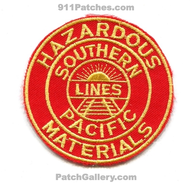 Southern Pacific Lines Hazardous Materials Emergency Response Patch (Texas)
Scan By: PatchGallery.com
Keywords: railroad railway train haz-mat hazmat hmer