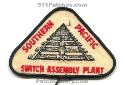 Southern Pacific Railway Switch Assembly Plant Patch (Texas)
Scan By: PatchGallery.com
Keywords: railroad rr train lines