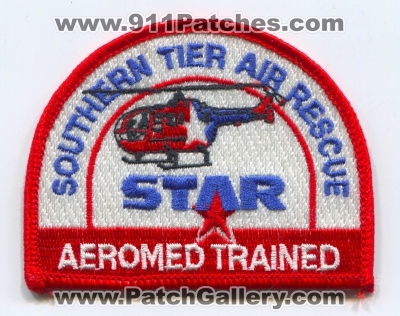 Southern Tier Air Rescue STAR Aeromed Trained Patch (New York)
Scan By: PatchGallery.com
Keywords: ems medical helicopter ambulance