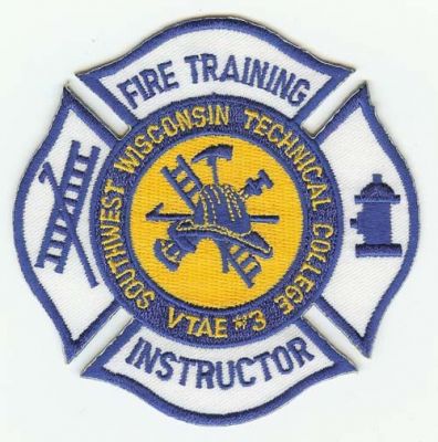 Southwest Wisconsin Technical College Fire Training Instructor
Thanks to PaulsFirePatches.com for this scan.
Keywords: vtae #3