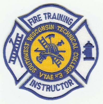 Southwest Wisconsin Technical College Fire Training Instructor
Thanks to PaulsFirePatches.com for this scan.
Keywords: vtae #3