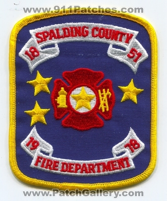 Spalding County Fire Department Patch (Georgia)
Scan By: PatchGallery.com
Keywords: co. dept.