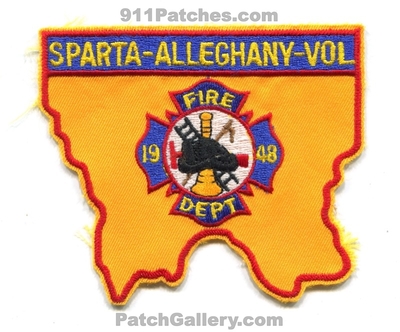 Sparta-Alleghany Volunteer Fire Department Patch (North Carolina)
Scan By: PatchGallery.com
Keywords: vol. dept. 1948