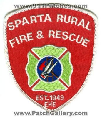 Sparta Rural Fire and Rescue Department Patch (Wisconsin)
Scan By: PatchGallery.com
Keywords: & dept. ehe est. 1949