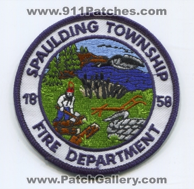 Spaulding Township Fire Department Patch (Michigan)
Scan By: PatchGallery.com
Keywords: twp. dept.