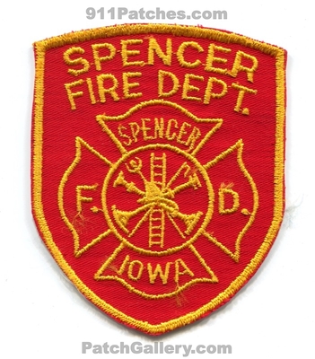 Spencer Fire Department Patch (Iowa)
Scan By: PatchGallery.com
Keywords: dept.