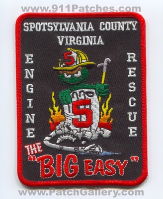 Spotsylvania County Fire Department Station 5 Engine Rescue Patch (Virginia)
Scan By: PatchGallery.com
Keywords: co. dept. company the big easy oscar the grouch