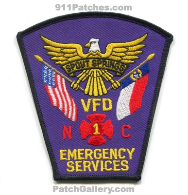 Spout Springs Volunteer Fire Department 1 Emergency Services Patch (North Carolina)
Scan By: PatchGallery.com
Keywords: vol. dept. vfd es