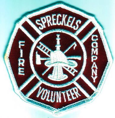 Spreckels Volunteer Fire Company (California)
Thanks to Dave Slade for this scan.
