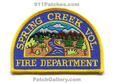 Spring Creek Volunteer Fire Department Patch (North Carolina)
Scan By: PatchGallery.com
Keywords: vol. dept.